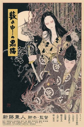 수풀 속의 검은 고양이